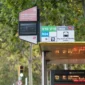 digital bus stop signage